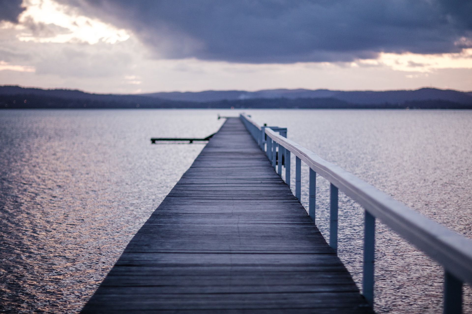 dock leading out to water