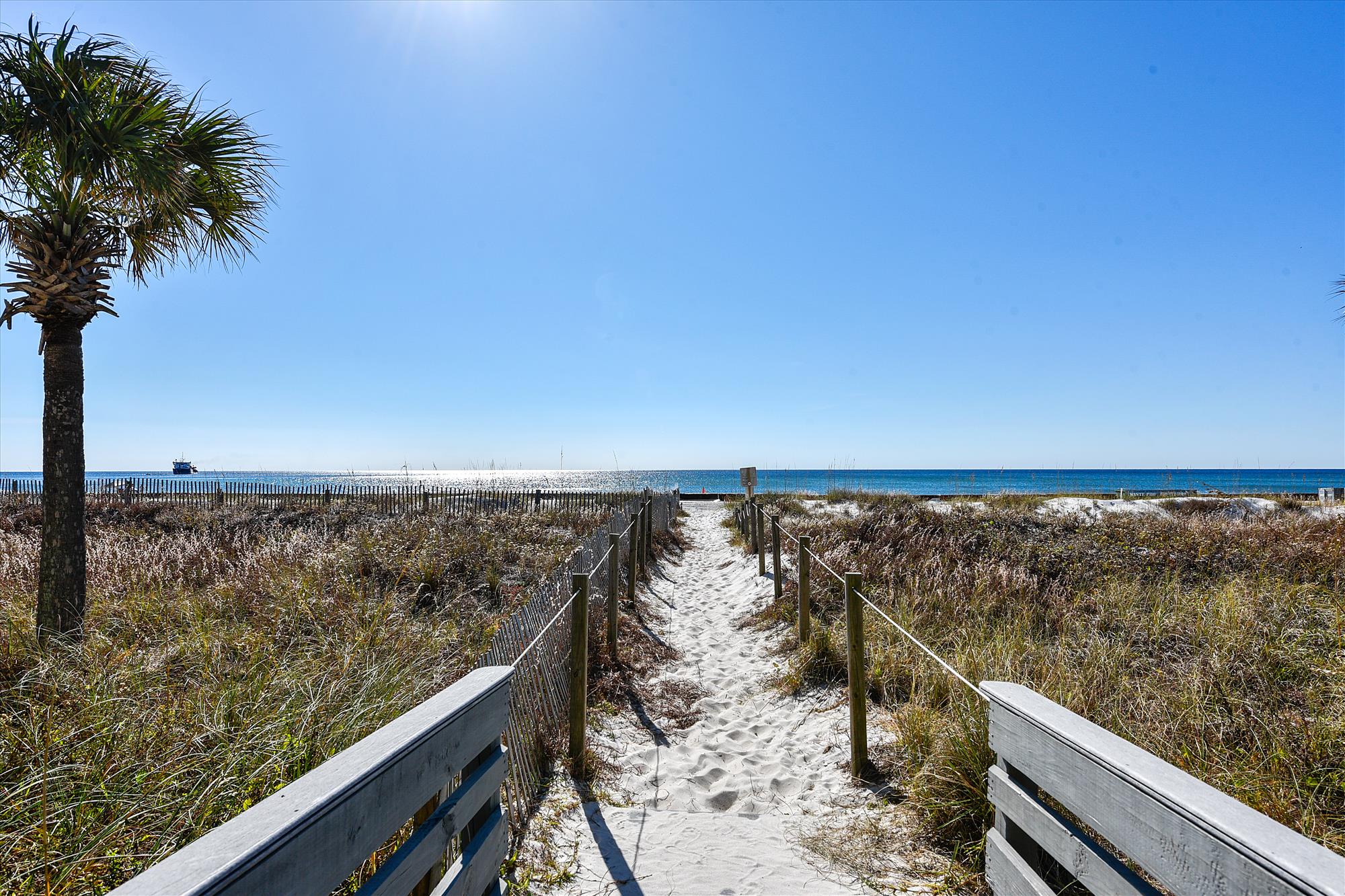boardwalk to beach from our West Panama City Beach rental