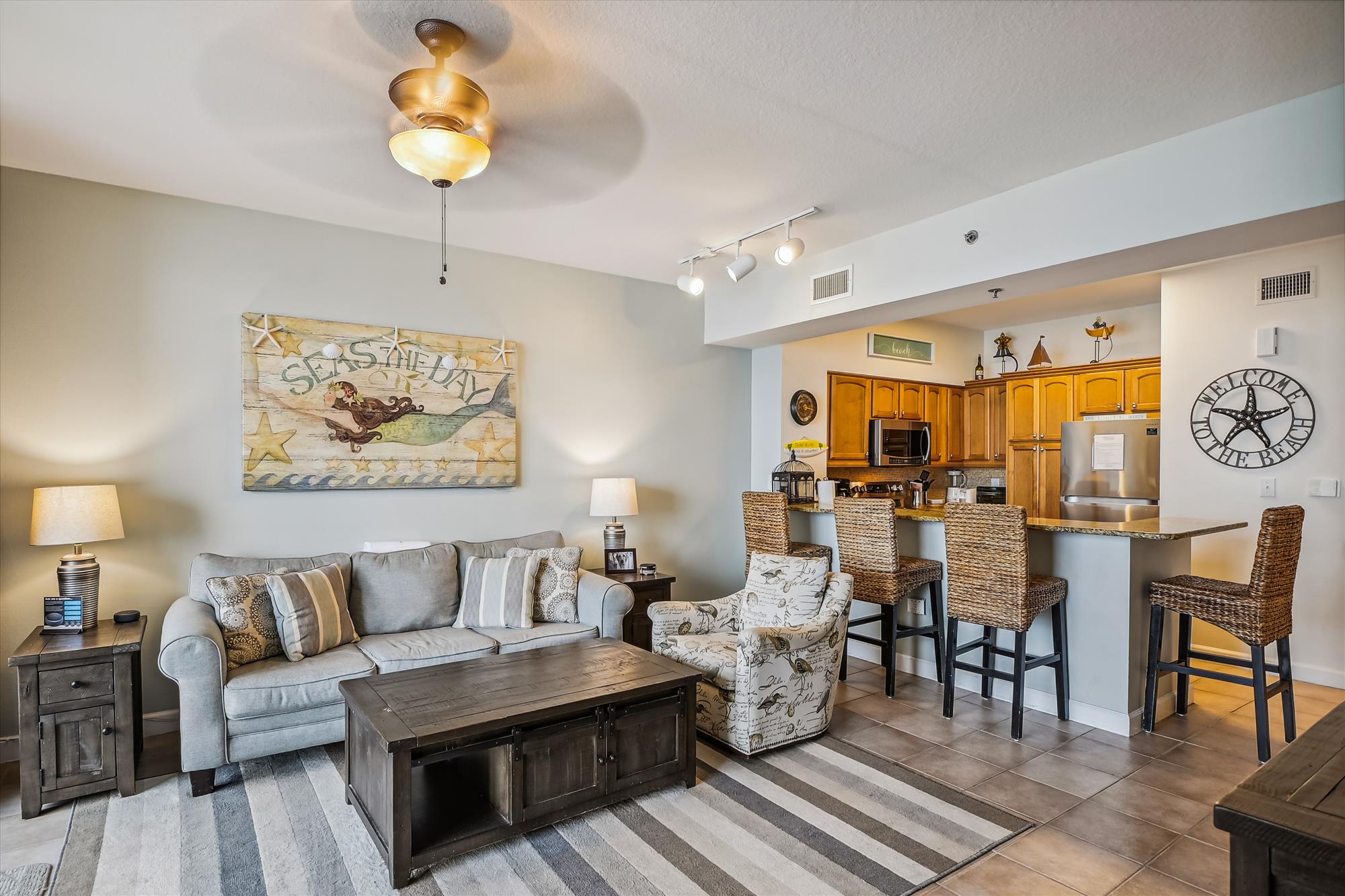 Enjoy the living rooms of our Shores of Panama resort rentals